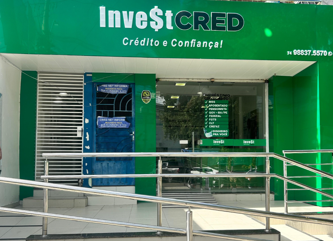 Fachada da loja InvestCred